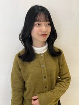 アクシス 栄店(`AXIS)&nbsp;森崎ワンホンレイヤー/ミルクティーブロンド/ダークブルー/栄