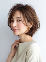 Heart's美人設計と白髪ぼかし専門店 青山表参道店 脱白髪染め/ショートヘア【ハーツ】&nbsp;白髪ぼかし脱白髪染め似合わせショートボブ40代50代60代