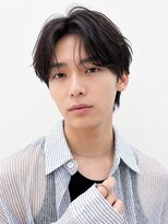 ソアメンズ 渋谷(soar men's) メンズパーマセンターパートニュアンスパーマ毛流れメンズカット