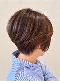 大人ショート×ツヤ感カラー×トリートメント