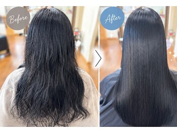 ヘアカラー専門店 BEAUTY aco 郡山店の写真/エイジングによる髪の悩みも解決◎プラチナトリートメントで、指通り滑らかなうるツヤ髪へと導きます☆