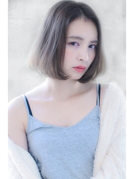 アリー 原宿 表参道(ALLY) [ALLY阿部]人気の透け感スモーキーグレージュ×ナチュラルロブ 2