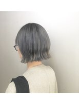 ピエドプールポッシュ(PiED DE POULE POCHE)&nbsp;人気のハイトーンカラー★アッシュ×グレー