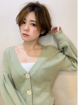 マリアバイアフロート(Maria by AFLOAT)&nbsp;【shige】毛先パーマことりベージュネイビーカラーフレンチボブ