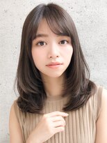 アグノス 青山(Agnos)&nbsp;大人可愛い小顔ゆるふわワンカールストレートアッシュブラウン