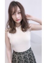 ネイロ 錦糸町(NeiRo)&nbsp;オフィスヘアエアリーミディショートパーマ黒髪カタログ