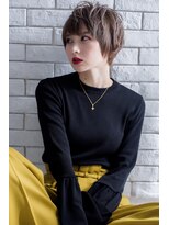 ミエル ヘア 新宿(miel hair)&nbsp;〈mielhair新宿〉大人可愛いマッシュショート　イルミナ