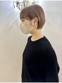 大人可愛い20代30代小顔丸みショートボブ美肌カラー