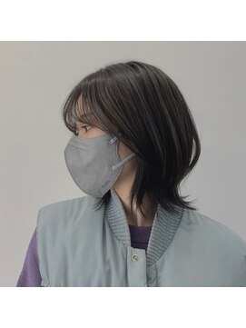 ソコノサロン ハナレ 北千住(socono salon HANARE) ネオウルフ×モノトーングレージュ【北千住美容院HANARE】