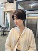 大人可愛い小顔ナチュラルショートハンサムショート