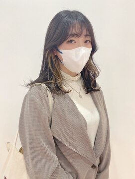 ギグスダブル 栄店(gigs double) 顔まわりレイヤー×インナーカラー