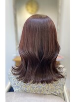 ヘアアンドヘッドスパ エリー(hair&headspa elly)&nbsp;韓国風ミディアムレイヤー・レッドブラウン