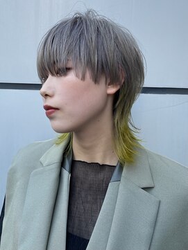 ピークアブー アヴェダ ギンザシックス(PEEK-A-BOO AVEDA GINZASIX) ワイドバング×ミディアムウルフ【松鵜めぐみ】