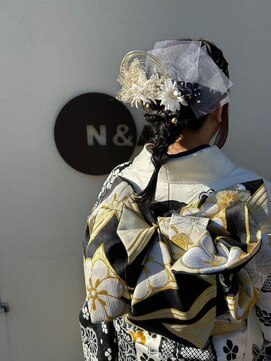 エヌアンドエーコンティ(N&A CONTi) 入学式、成人式、結婚式 大人かわいいアレンジヘア