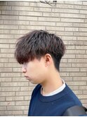 緩め波巻きパーマ