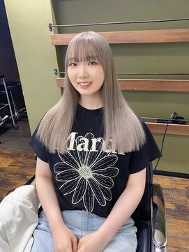 ガルボ ヘアー(garbo hair) #ハイトーン#ホワイトカラー#10代#20代#高知