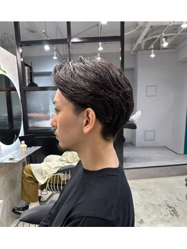 エトラ 渋谷店(etora) センターパートショート　ニュアンスパーマ