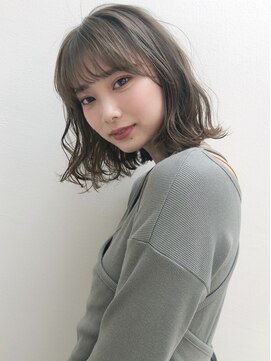 エイチ(H eitf) Hエイチ原宿*こなれ感『外ハネボブ』アッシュブラウン【RUKA】