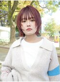 外はねボブ/顔まわりレイヤー