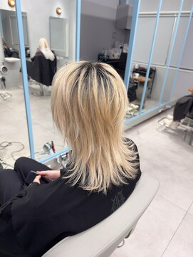 ポプルス(popls) ロングウルフ/中性ウルフ/ネオウルフ/ホワイトブロンド