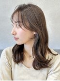 ブラウンカラー/透明感/ワンカラー/マロンブラウン