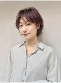無造作ショート/ゆるふわショート/フォギーベージュ/日吉