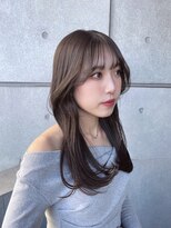 ソラ 表参道(SORA)&nbsp;【SORA 安食】オリーブベージュ×韓国レイヤーカット