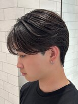 オーシャントーキョー 仙台(OCEAN TOKYO)&nbsp;フェザーショートニュアンス毛流れパーマセンターパート黒髪