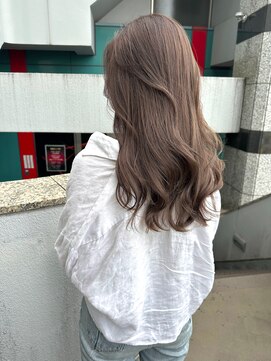 シャルム 溝の口店(charme) くびれヘアレイヤーロングハイライトカラーグレージュ