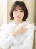 大人可愛いくせ毛風黒髪重めボブパーマA0越谷20代30代40代#10