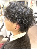波巻きパーマ