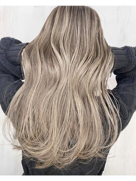 ベルヘアーデザイン 堺東(Belle hair Design) ハイトーングレージュイルミナカラー堺東20代30代40代ベージュ