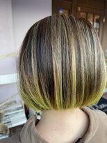 アットティー 金沢文庫(at tee...)&nbsp;【attee…】バレイヤージュ×裾イエローカラー☆【金沢文庫】