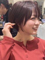 ジアン バイ ミルボン 西宮ガーデンズプラス(GIEN by milbon) イメチェン前髪クールショート透明感カラーピンクベージュくびれ