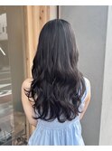 【マオ】赤みを抑えた暗髪ブリーチなし透明感カラー自由が丘