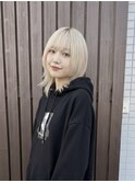 【 ハイトーン 】ブリーチカラーウルフ