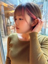 クティエ(Cuthie)&nbsp;#イヤリングカラー#インナーカラー#ピンク#ブリーチ#20代#30代