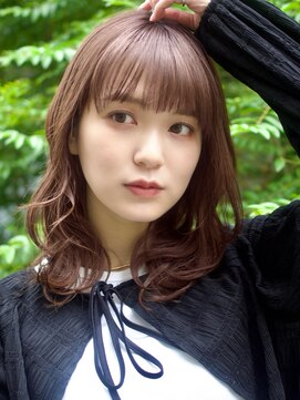 ガーデンヨコハマ(GARDEN YOKOHAMA) モカブラウン デジタルパーマ ミディアムレイヤー