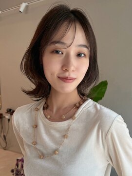 ホヌン 茅ヶ崎(Honnun) 【20代30代40代】大人可愛い◇艶ショコラブラウンくびれボブ