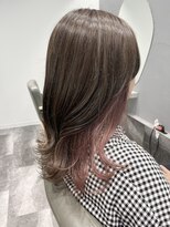 ポアナ(POANA.)&nbsp;アッシュベージュ×ピンクベージュインナーカラー