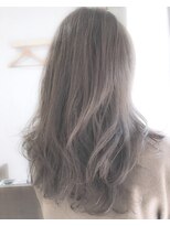 ヘアーアンドアトリエ マール(Hair&Atelier Marl)&nbsp;【Marl外国人風カラー】ホワイトベージュのふんわりセミロング