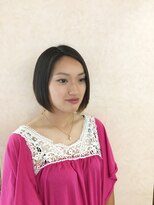 アンジュ ヘアー(ange hair) 大人綺麗な前下がりボブ