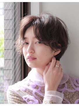 ノック(knock) ハンサムショート×パーマ風