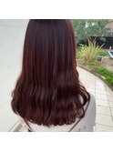 【大分】ブリーチ無しの暖色系カラー　チェリーブラウン