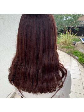 ブーム(BOOM) 【大分】ブリーチ無しの暖色系カラー　チェリーブラウン