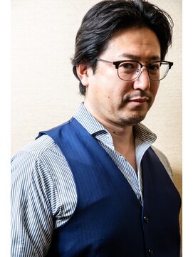 バーバーリング メソッド(BARBERING METHOD) ナチュラルメンズパーマで30代魅力たっぷりメンズミディアムヘア