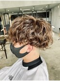 スパイラルパーマ マッシュ