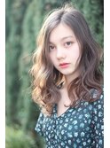 ブランジュカラー透明感小顔大人可愛いことりベージュグレージュ