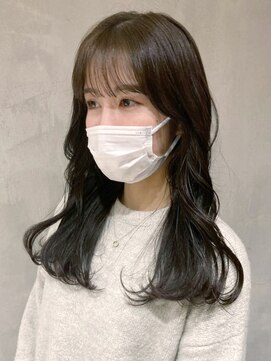 アイティーバイアルバム 下北沢店(IT by ALBUM) オリーブブラウンロング_アースカラーくびれヘア_ba377081