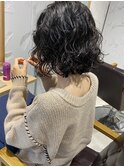 【三ツ井純】くしゃっと無造作ボブパーマ簡単オイルスタイリング